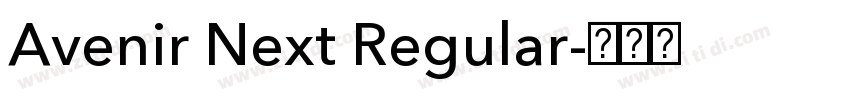 Avenir Next Regular字体转换